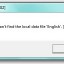 После русифицирования, пишет ошибку о том, что файл 'English' не найден